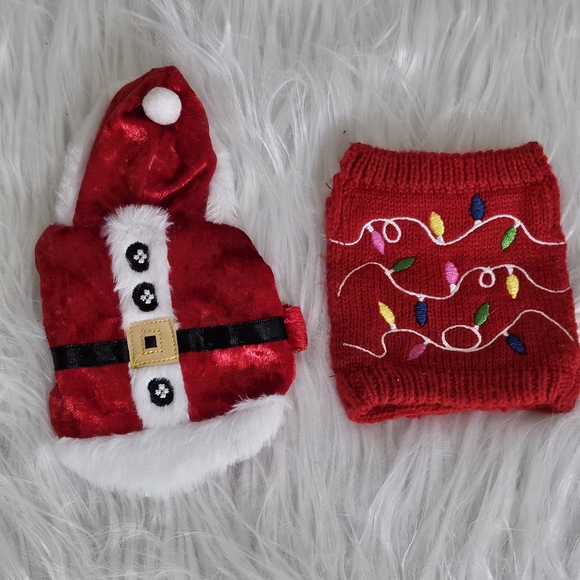 📣Bundle of 2️⃣ Merry & Bright Santa Reptile 🦎 Costume & Christmas Sweater 🎄🎁 - Picture 2 of 5